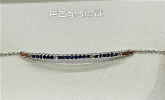 Bracciale PG Gioielli in Oro bianco Diamante 0.24 Ct BRCAT70/1Z - BRCAT70/1Z